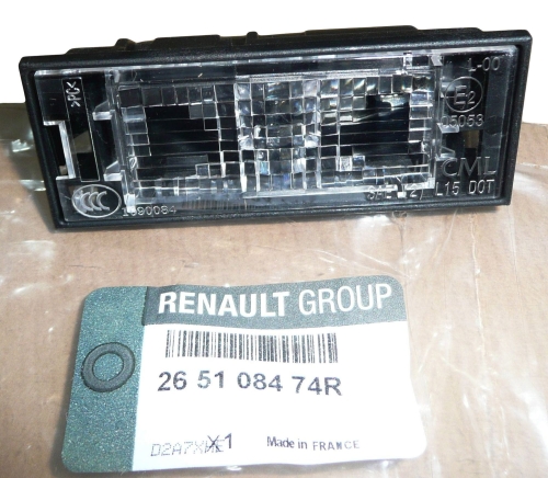 LAMPA TABLICY REJESTRACYJNEJ RENAULT MEGANE III 265108474R ORYGINAŁ