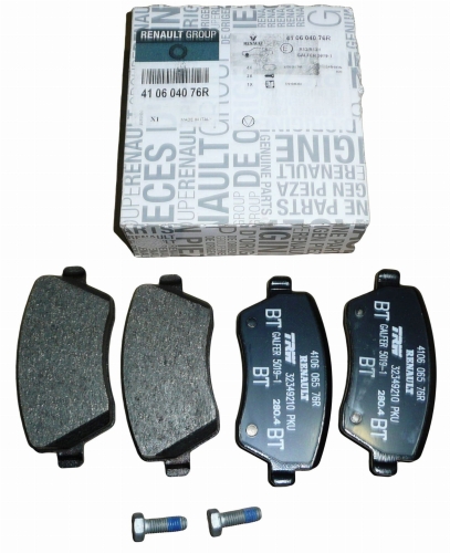 KLOCKI HAMULCOWE DACIA DOKKER CLIO IV PRZÓD 410604076R ORYGINAŁ