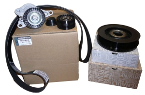 ZESTAW PASKA KLINOWEGO RENAULT LAGUNA III 2.0 DCI 7701477343 ORYGINAŁ