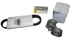 ZESTAW PASKA KLINOWEGO RENAULT CLIO III 2.0 16V SPORT 7701477520 ORYGINAŁ