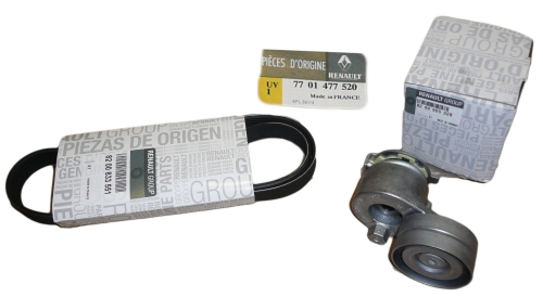 ZESTAW PASKA KLINOWEGO RENAULT CLIO III 2.0 16V SPORT 7701477520 ORYGINAŁ