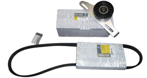 ZESTAW PASKA KLINOWEGO RENAULT KANGOO I SANDERO 1.4 1.6 7701477522 ORYGINAŁ