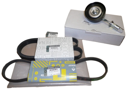 ZESTAW PASKA KLINOWEGO RENAULT ESPACE IV 3.5 V6 7701477525 ORYGINAŁ