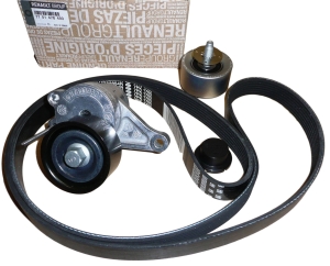 ZESTAW PASKA KLINOWEGO RENAULT LAGUNA III 2.0 DCI 7701478493 ORYGINAŁ