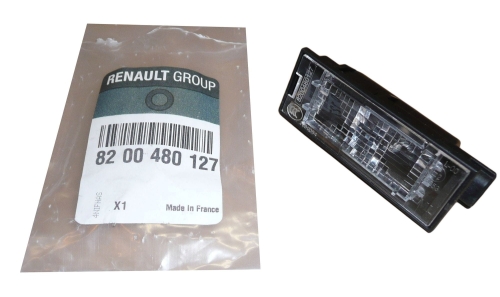 LAMPKA OŚWIETLENIA TABLICY REJESTRACYJNEJ RENAULT LAGUNA III CLIO III 8200480127 ORYGINAŁ