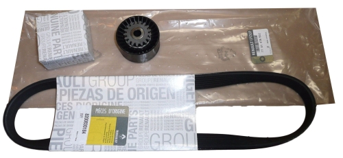 ZESTAW PASKA KLINOWEGO RENAULT CLIO III MODUS 1.2 16V 7701478932 ORYGINAŁ