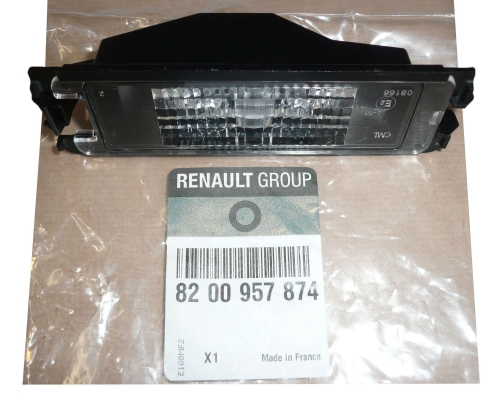 LAMPKA OŚWIETLENIA TABLICY REJESTRACYJNEJ DACIA LOGAN SANDERO 8200957874 ORYGINAŁ