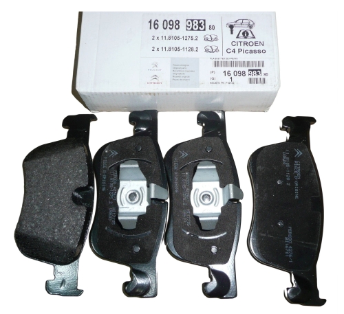 KLOCKI HAMULCOWE CITROEN C4 PICASSO II PRZÓD 1609898380 ORYGINAŁ