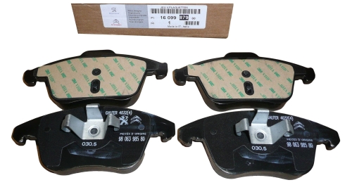 KLOCKI HAMULCOWE PRZÓD C4 207 208 1609987980 ORYGINAŁ