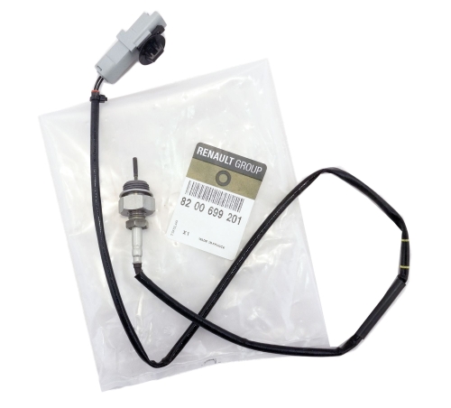 CZUJNIK TEMPERATURY SPALIN RENAULT LAGUNA III 2.0 DCI 8200699201 ORYGINAŁ