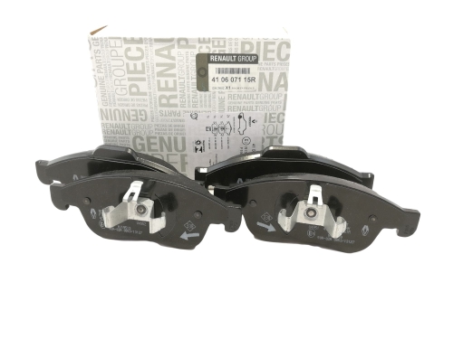 KLOCKI HAMULCOWE RENAULT MEGANE III DUSTER PRZÓD 410607115R ORYGINAŁ