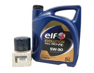 FILTR OLEJU + OLEJ ELF 5W30 RENAULT FLUENCE 1.5 DCI ORYGINAŁ