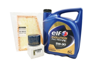 ZESTAW FILTRÓW OLEJ ELF 5W30 RENAULT FLUENCE 1.5 DCI ORYGINAŁ