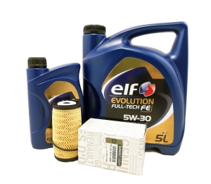 FILTR OLEJU + OLEJ ELF 5W30 RENAULT TRAFIC III 1.6 DCI ORYGINAŁ
