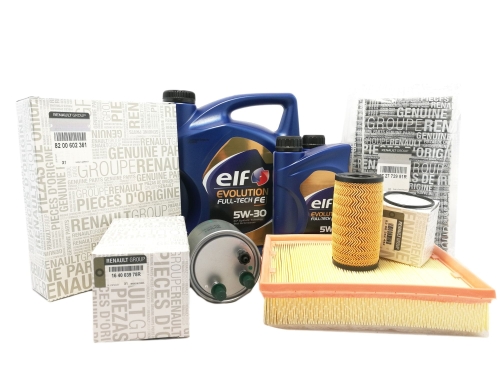 ZESTAW FILTRÓW RENAULT LAGUNA III 2.0 DCI ORYGINAŁ