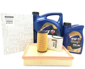 ZESTAW FILTRÓW RENAULT LAGUNA III 2.0 DCI ORYGINAŁ
