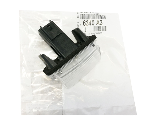 LAMPKA TABLICY REJESTRACYJNEJ C4 C5 PARTNER 6340.A3 ORYGINAŁ