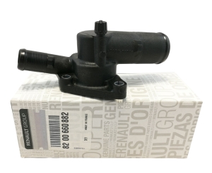 OBUDOWA TERMOSTATU RENAULT CLIO III LOGAN 1.2 16V 8200660882 ORYGINAŁ