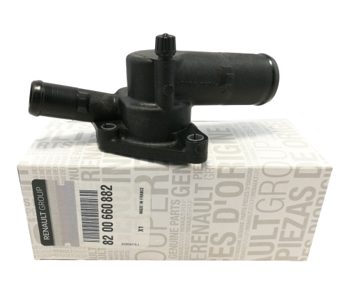 OBUDOWA TERMOSTATU RENAULT CLIO III LOGAN 1.2 16V 8200660882 ORYGINAŁ