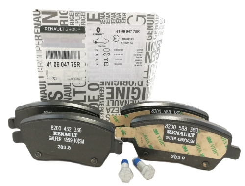 KLOCKI HAMULCOWE RENAULT CLIO III DACIA DUSTER PRZÓD 410604775R ORYGINAŁ