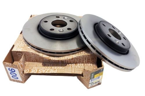 TARCZE HAMULCOWE KPL. RENAULT MEGANE II 2.0 DCI PRZÓD 7701208848 ORYGINAŁ