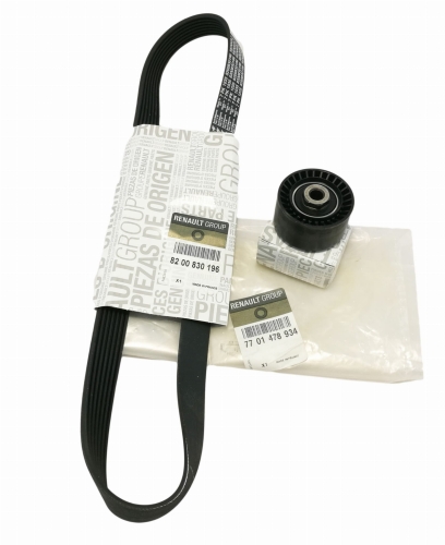 ZESTAW PASKA KLINOWEGO RENAULT CLIO III MODUS 1.2 16V 7701478934 ORYGINAŁ