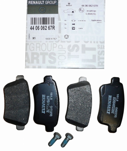 KLOCKI HAMULCOWE RENAULT KANGOO II TYŁ 440606267R ORYGINAŁ