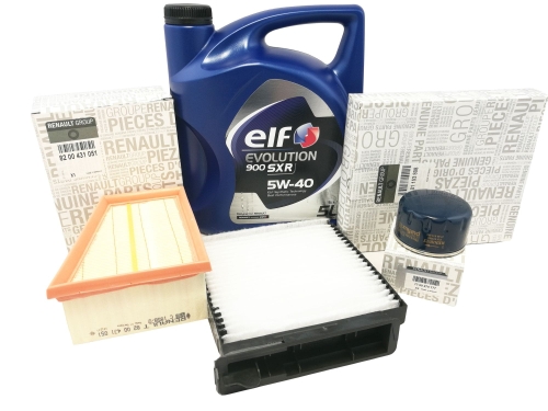 ZESTAW FILTRÓW OLEJ DACIA DUSTER 1.6 105KM ORYGINAŁ