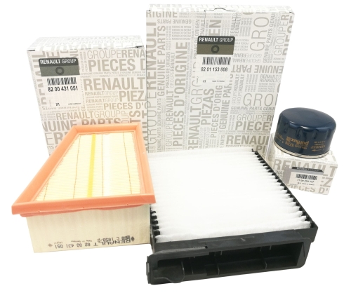 ZESTAW FILTRÓW DACIA DUSTER 1.6 105KM ORYGINAŁ