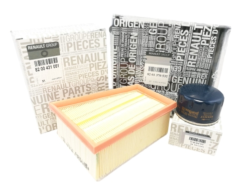 ZESTAW FILTRÓW DACIA DUSTER 1.6 105KM ORYGINAŁ