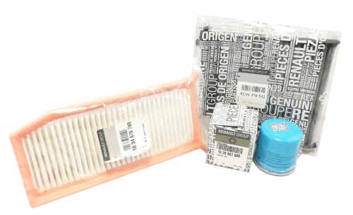 ZESTAW FILTRÓW DACIA DUSTER 1.6 SCE 115KM ORYGINAŁ