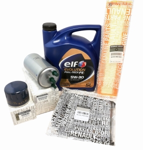 ZESTAW FILTRÓW OLEJ DACIA DUSTER 1.5 DCI 86KM ORYGINAŁ