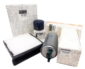 ZESTAW FILTRÓW DACIA DUSTER 1.5 DCI 90KM ORYGINAŁ