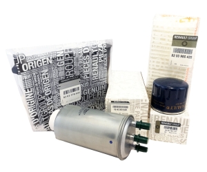 ZESTAW FILTRÓW DACIA DUSTER 1.5 DCI 90KM ORYGINAŁ