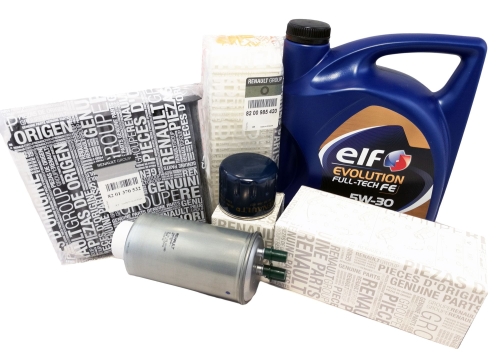 ZESTAW FILTRÓW OLEJ DACIA DUSTER 1.5 DCI 90KM ORYGINAŁ