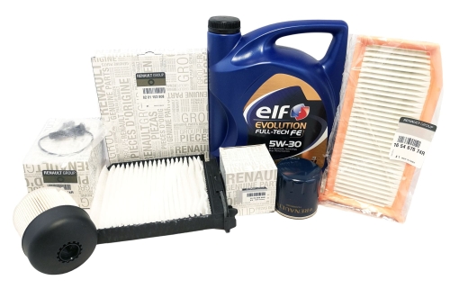 ZESTAW FILTRÓW OLEJ DACIA DUSTER 1.5 DCI 110KM ORYGINAŁ