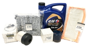 ZESTAW FILTRÓW OLEJ DACIA DUSTER 1.5 DCI 110KM ORYGINAŁ