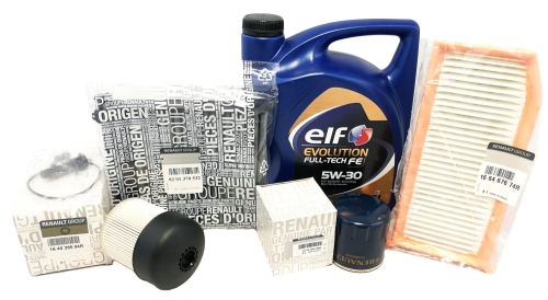 ZESTAW FILTRÓW OLEJ DACIA DUSTER 1.5 DCI 110KM ORYGINAŁ