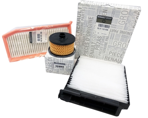 ZESTAW FILTRÓW DACIA DUSTER 1.2 TCE 125KM ORYGINAŁ