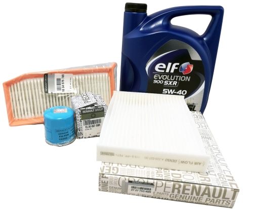 ZESTAW FILTRÓW OLEJ DACIA DOKKER 1.6 102KM ORYGINAŁ