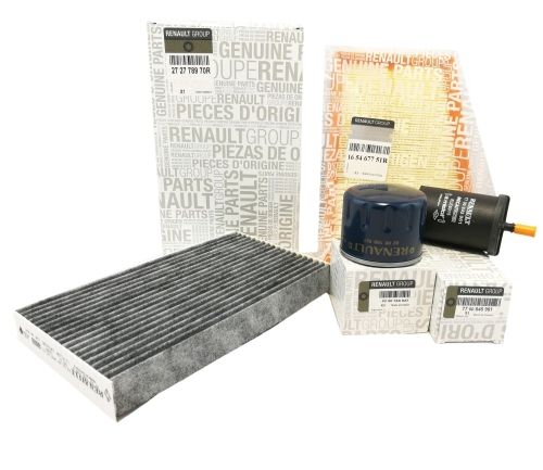 ZESTAW FILTRÓW RENAULT MEGANE III 1.4 TCE ORYGINAŁ