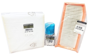 ZESTAW FILTRÓW DACIA DUSTER II 1.6 SCE 115KM ORYGINAŁ