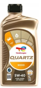 OLEJ SILNIKOWY TOTAL QUARTZ 9000 5W40 1L CITROEN PEUGEOT