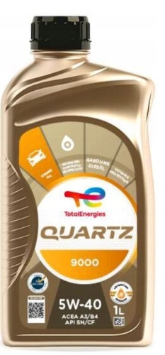 OLEJ SILNIKOWY TOTAL QUARTZ 9000 5W40 1L CITROEN PEUGEOT