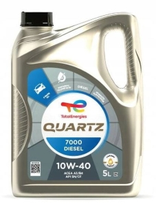 OLEJ SILNIKOWY TOTAL 10W40 QUARTZ 7000 DIESEL 5L CITROEN PEUGEOT