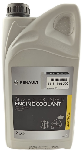 PŁYN DO CHŁODNIC RENAULT GLACEOL RX D 2L ORYGINAŁ 7711949700