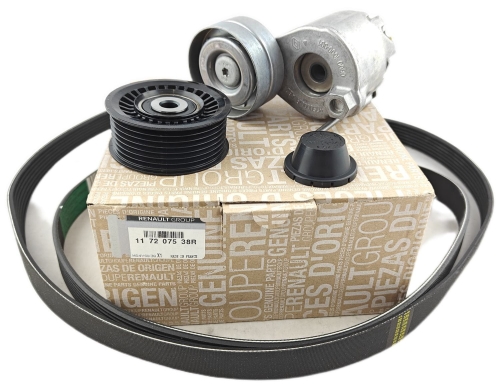 ZESTAW PASKA KLINOWEGO RENAULT MEGANE III 1.4 TCE 117207538R ORYGINAŁ