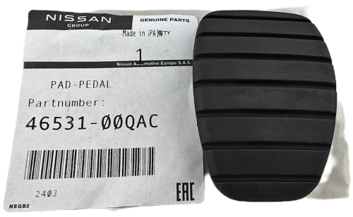 NAKŁADKA PEDAŁU HAMULCA SPRZĘGŁA RENAULT 4653100QAC ORYGINAŁ