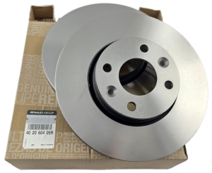 TARCZE HAMULCOWE KPL. DACIA RENAULT 258MM PRZÓD 402060405R ORYGINAŁ 