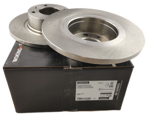 TARCZE HAMULCOWE KPL. CITROEN C5 I II TYŁ WOKING D660500